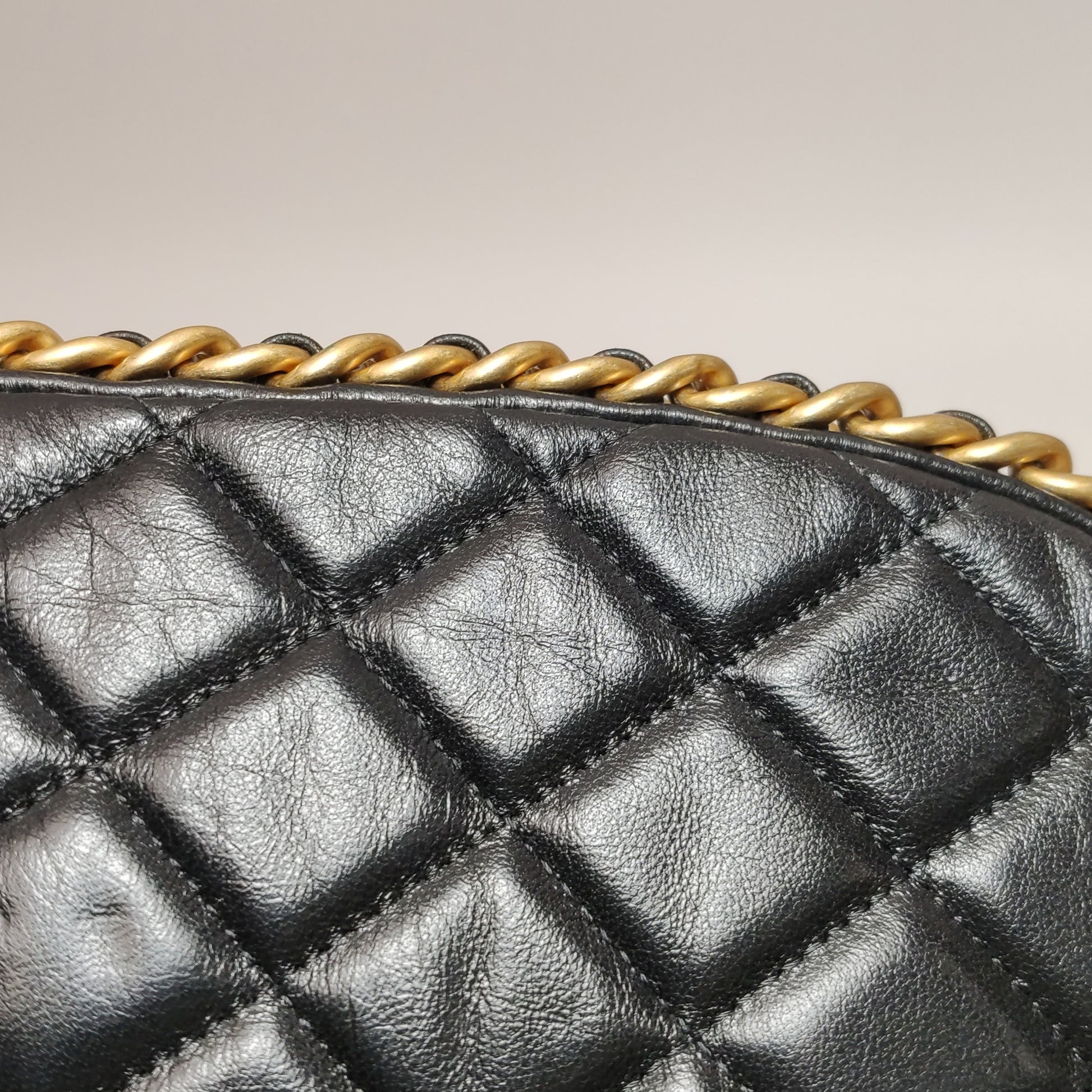 Chanel Quilted Chain Hobo