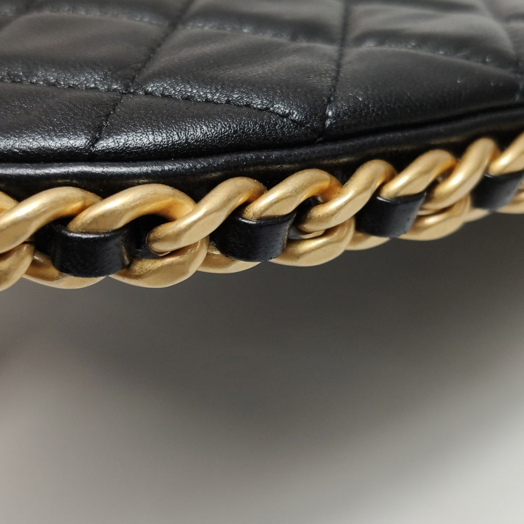 Chanel Quilted Chain Hobo