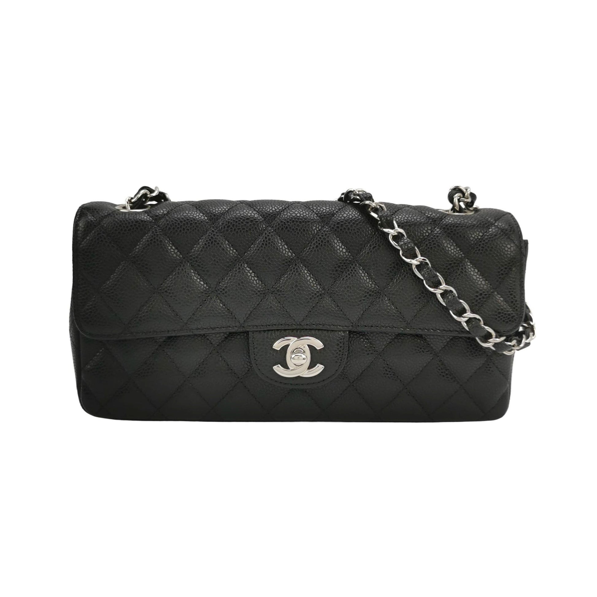 Chanel Flap East West Caviar