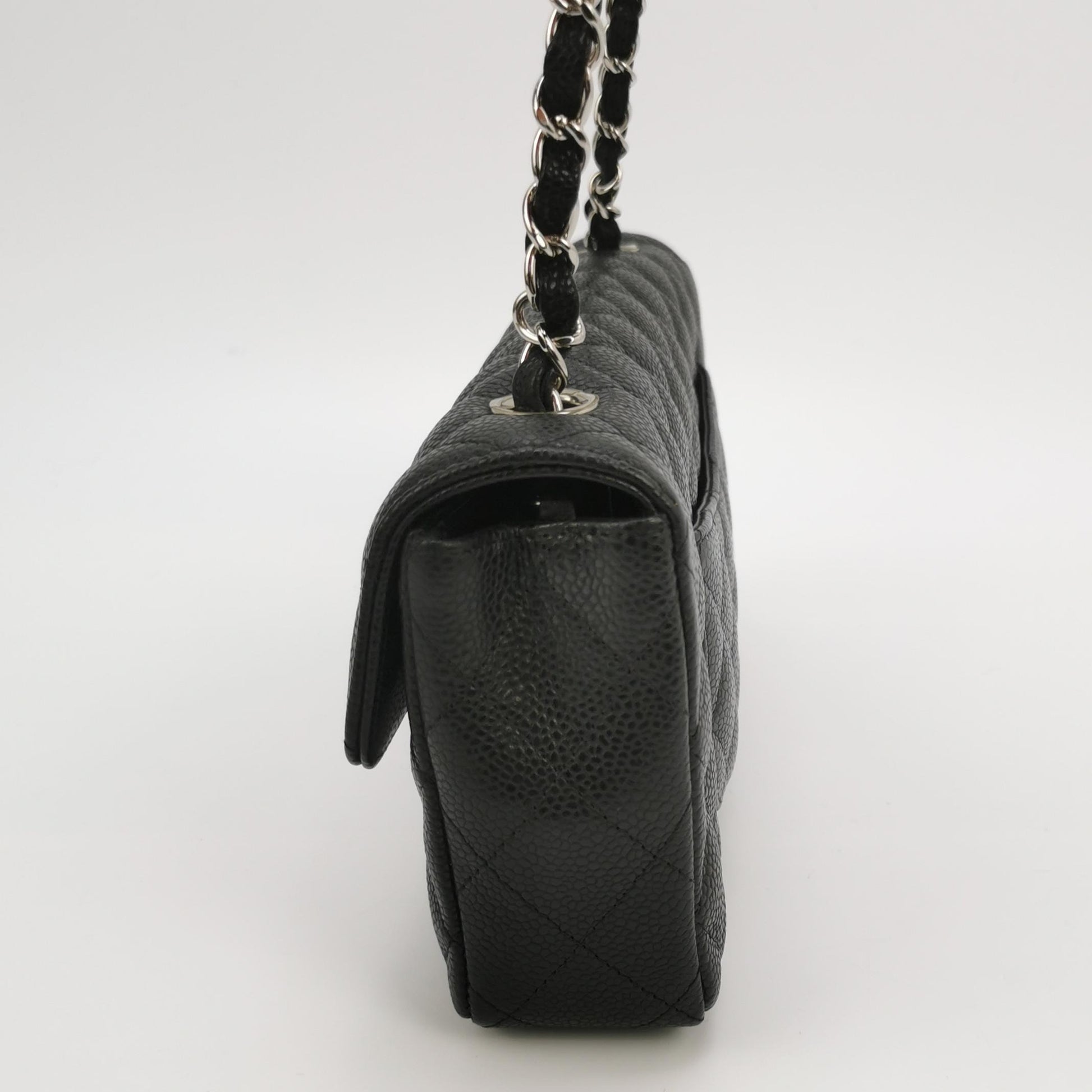 Chanel Flap East West Caviar