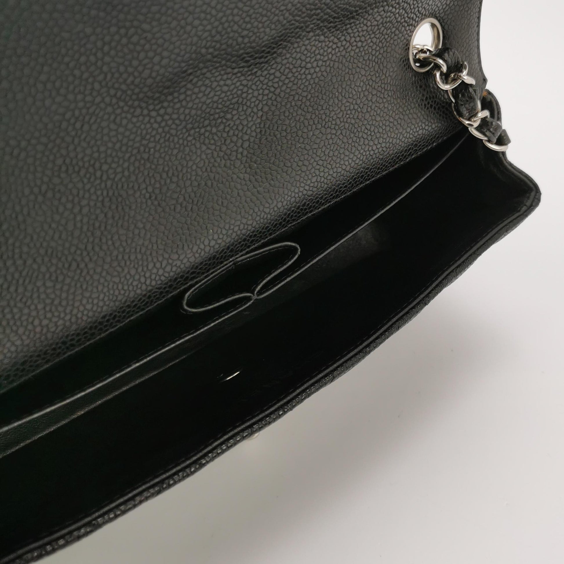 Chanel Flap East West Caviar