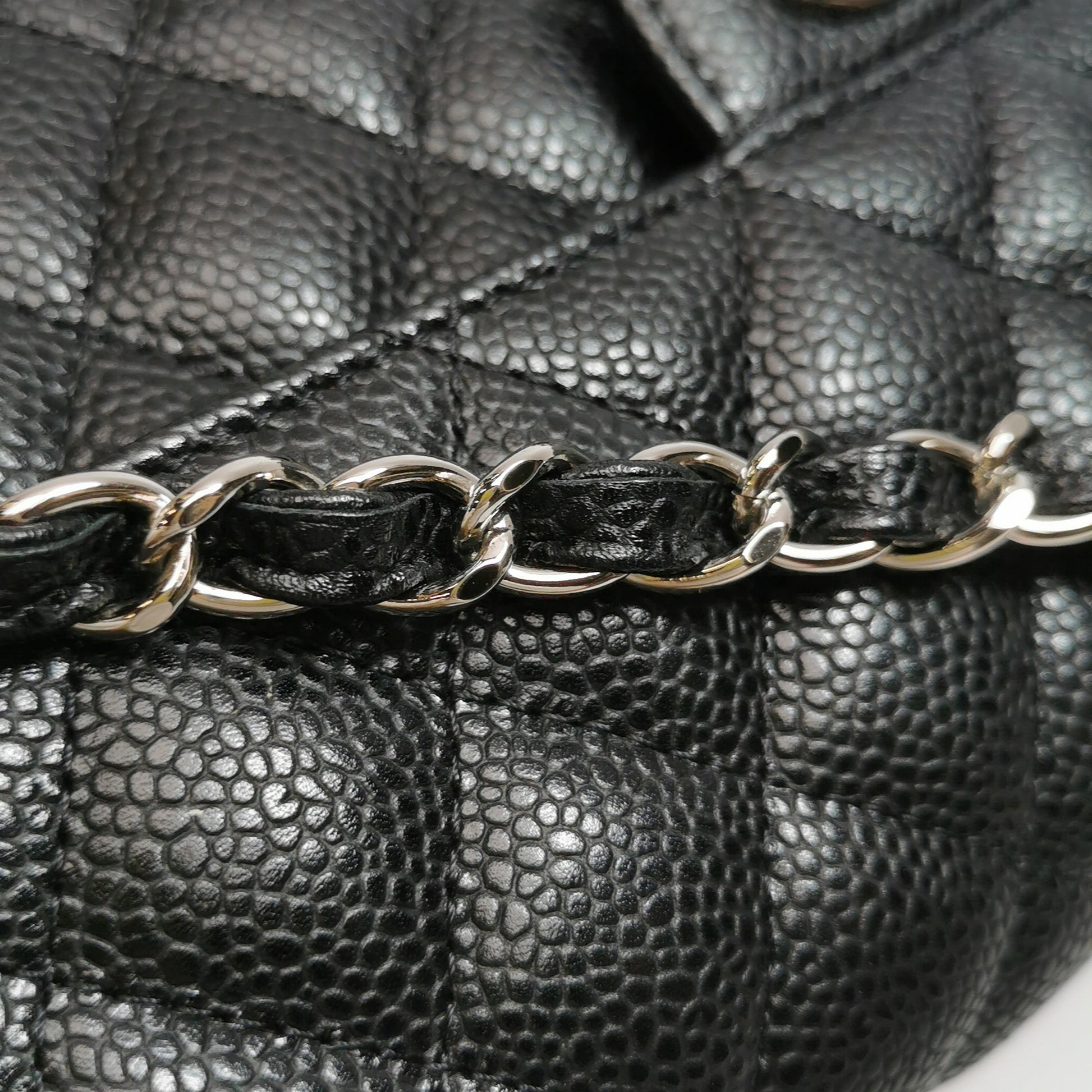 Chanel Flap East West Caviar