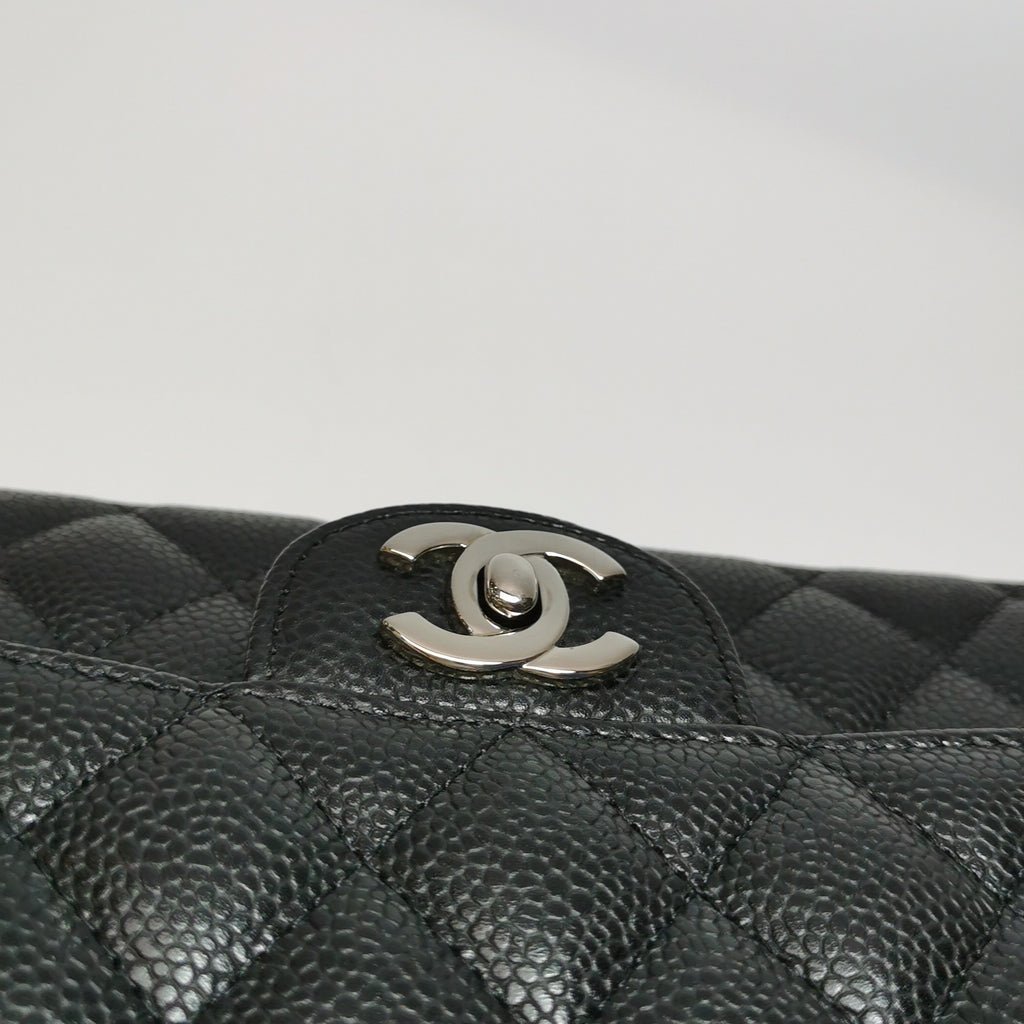 Chanel Flap East West Caviar