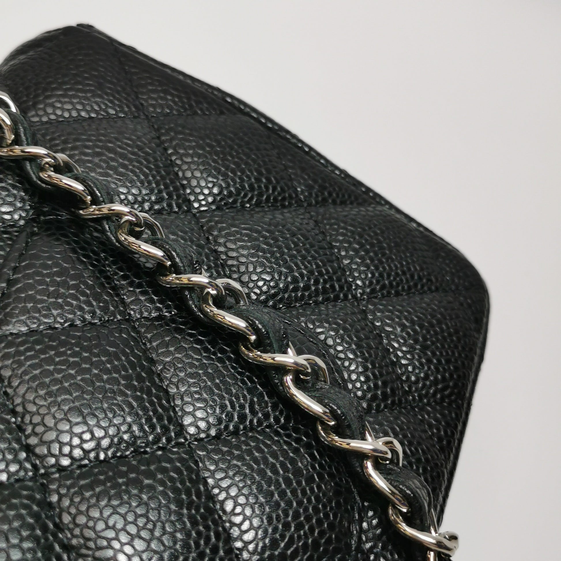 Chanel Flap East West Caviar