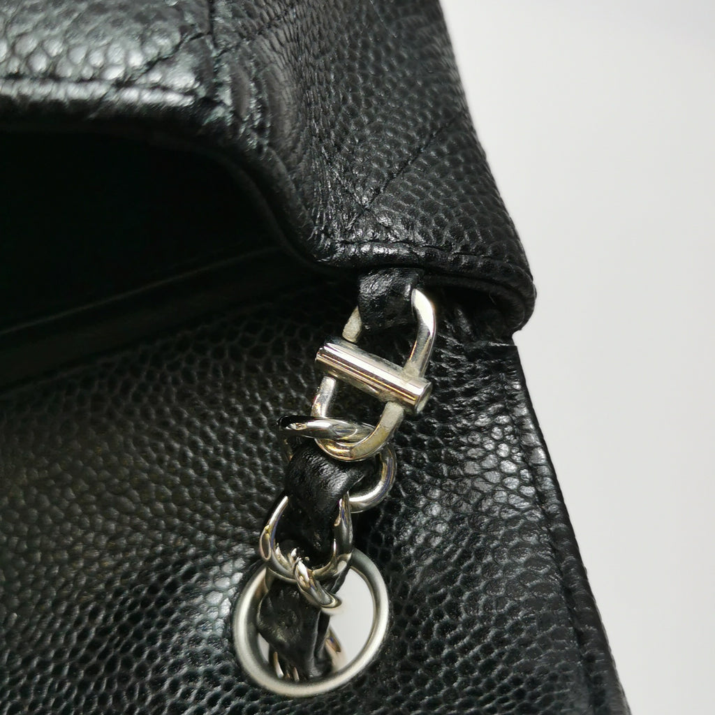 Chanel Flap East West Caviar
