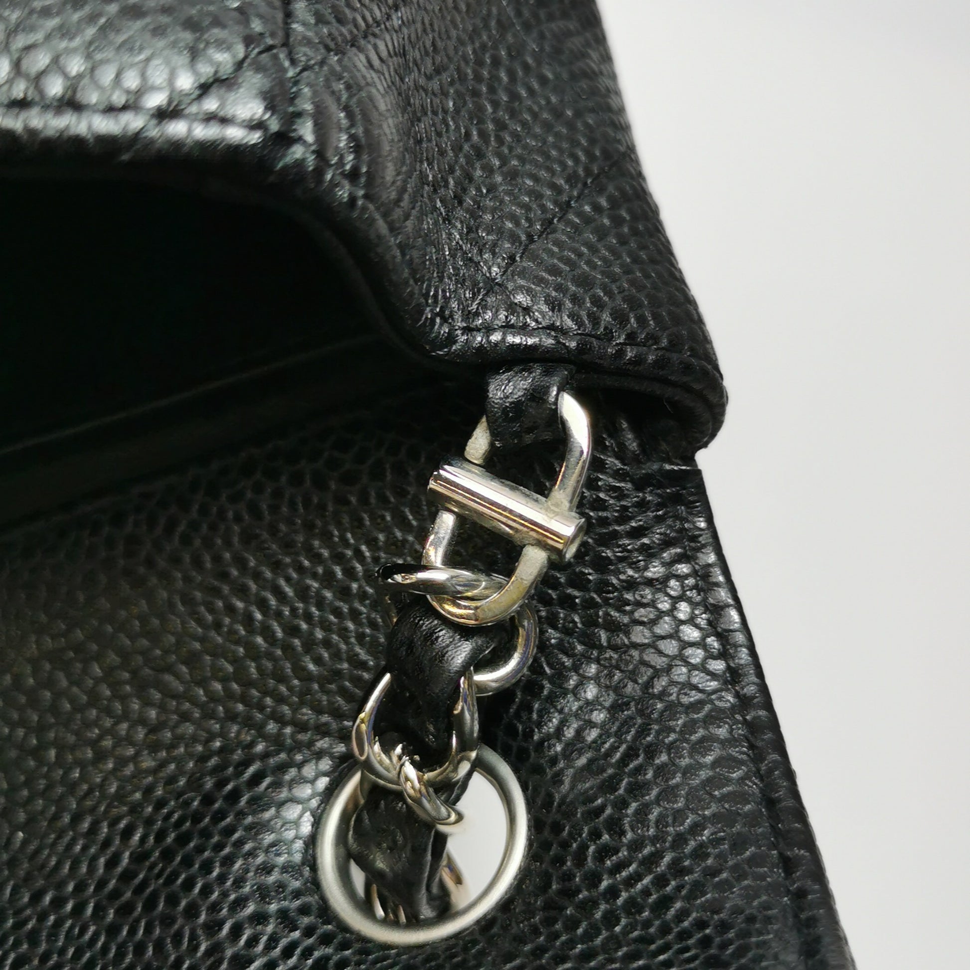 Chanel Flap East West Caviar