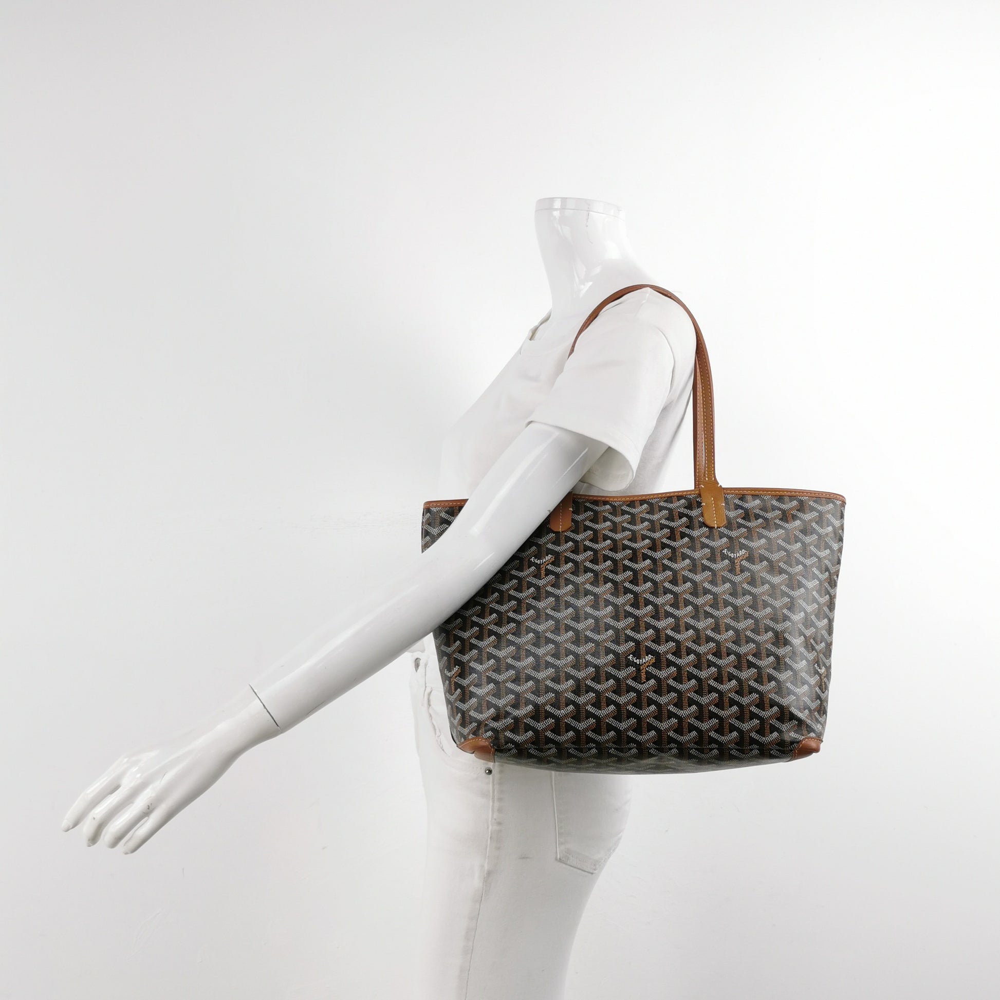 Goyard Artois PM Noir Tan