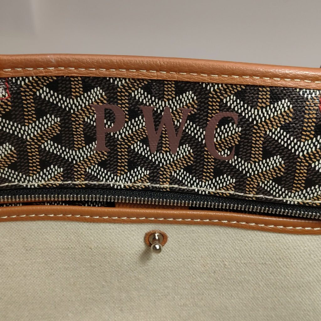 Goyard Artois PM Noir Tan