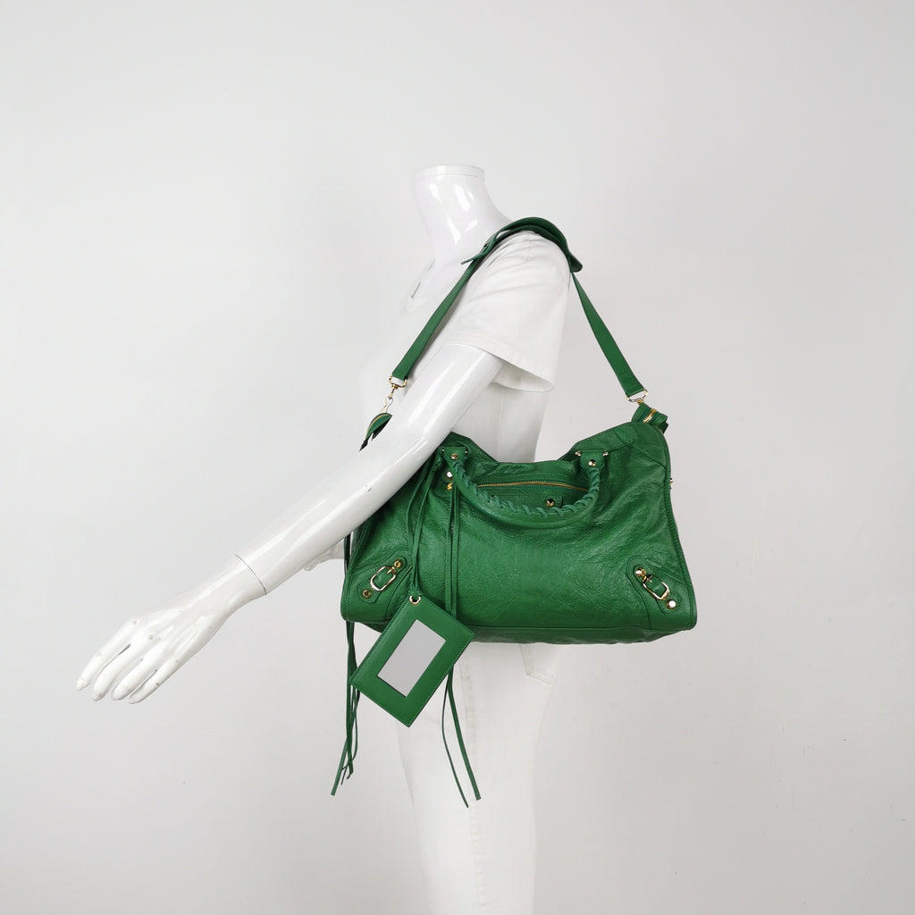 Balenciaga Classic City Medium Green