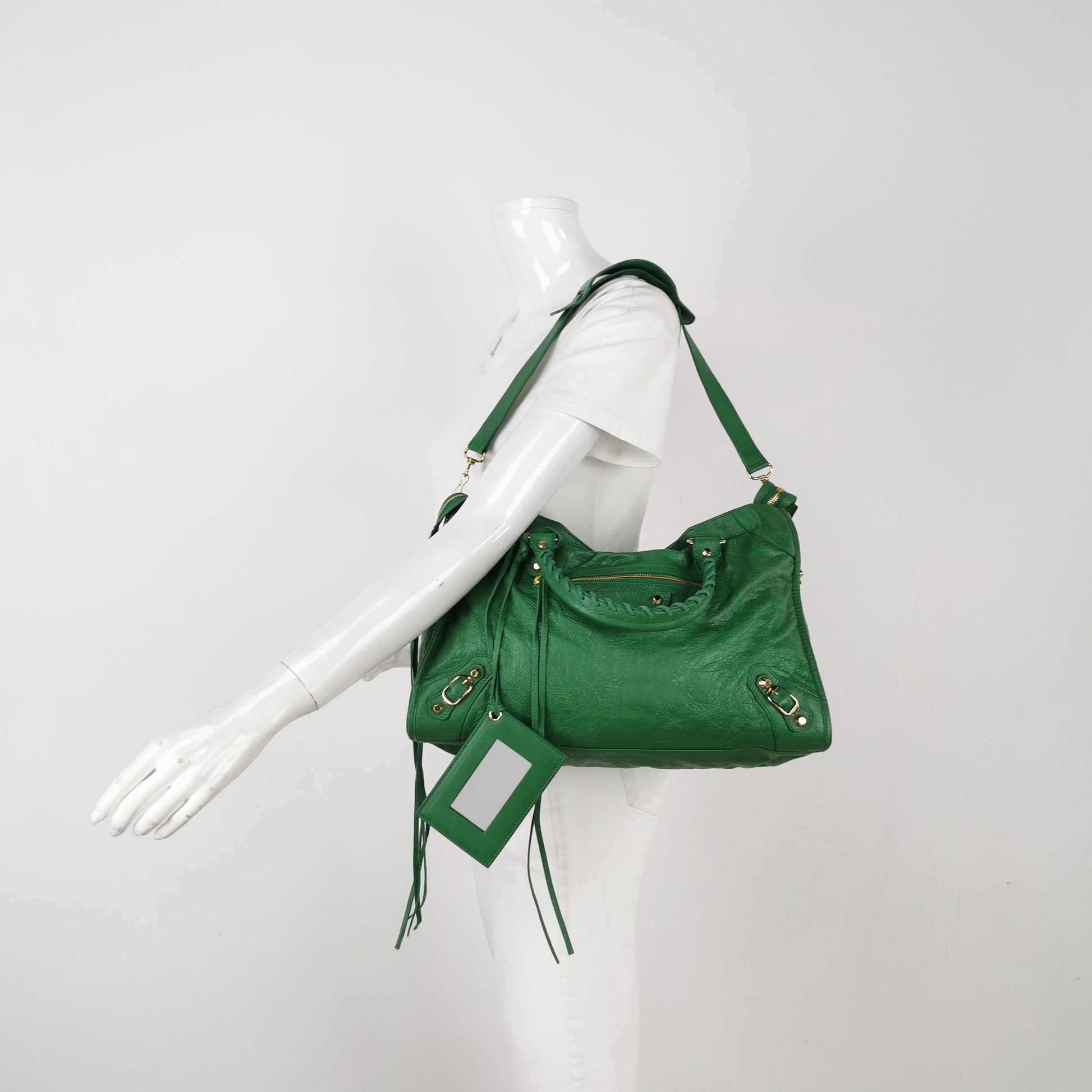 Balenciaga Classic City Medium Green