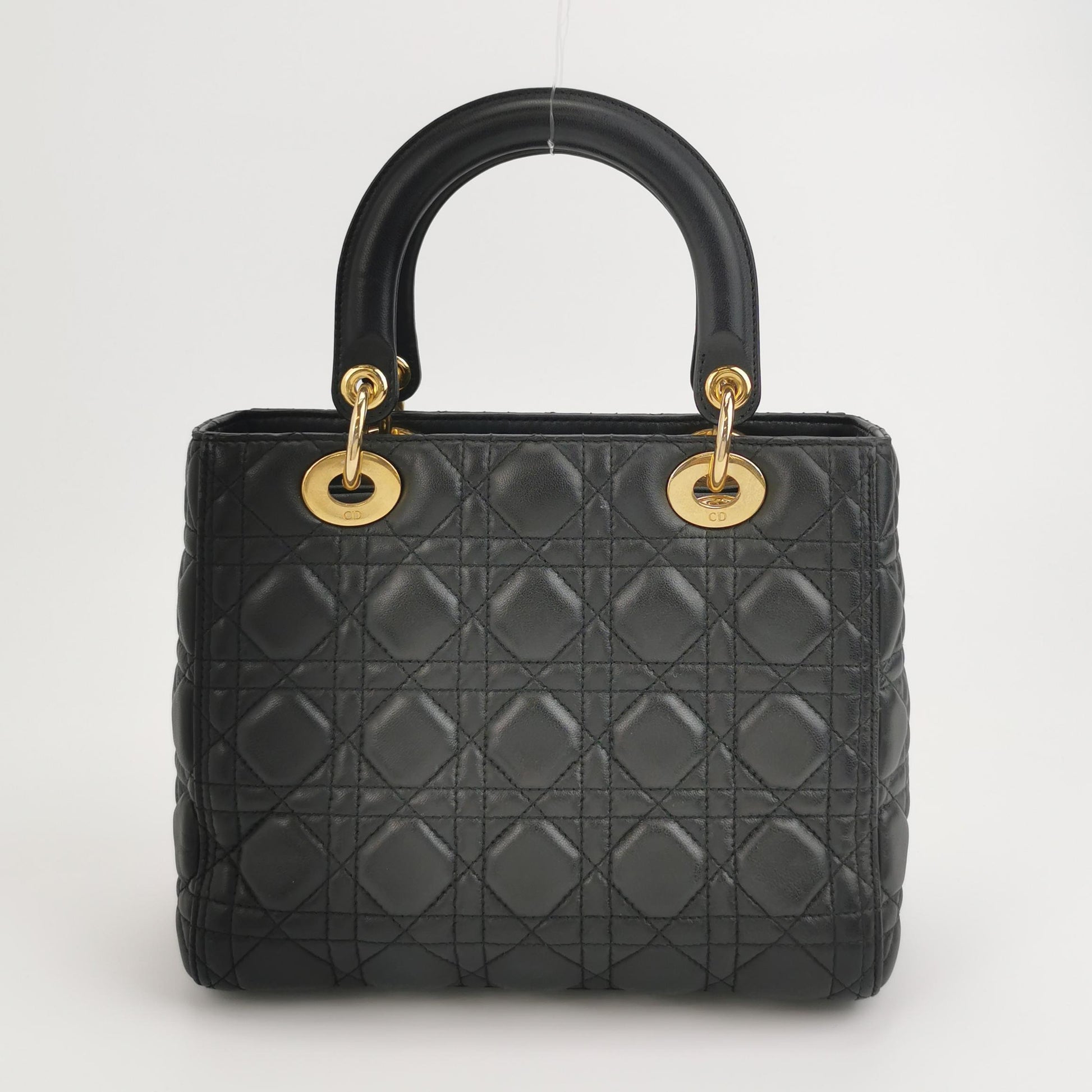 Dior Lady Dior Medium Black Quilted