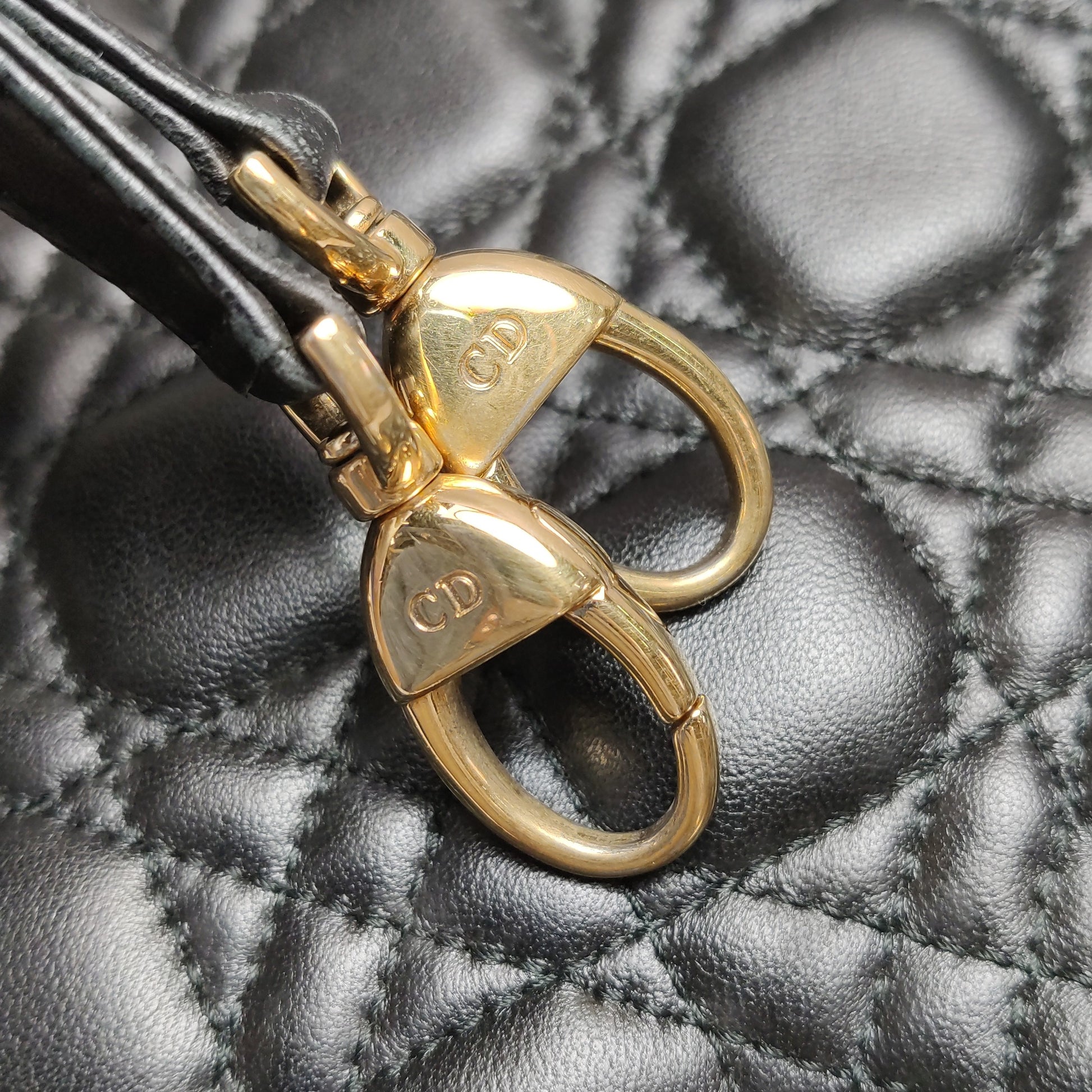 Dior Lady Dior Medium Black Quilted