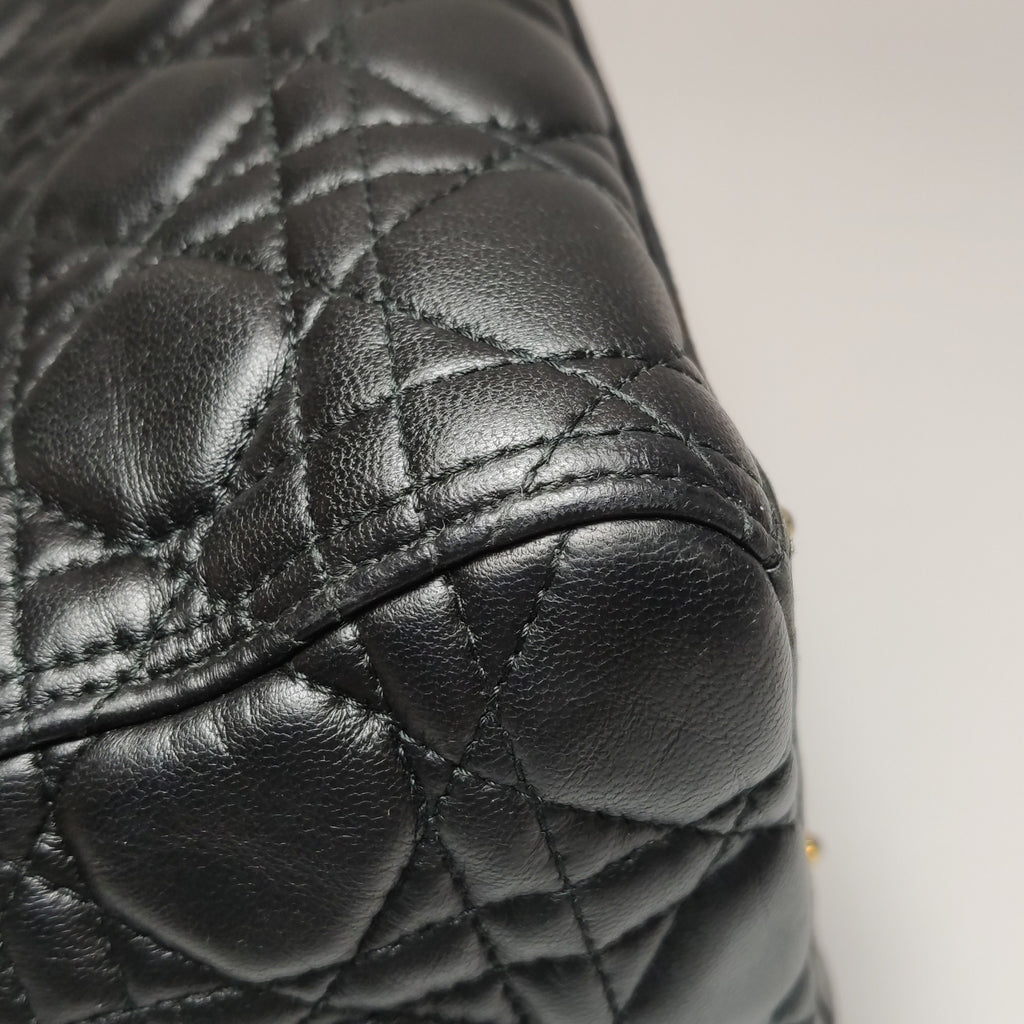 Dior Lady Dior Medium Black Quilted