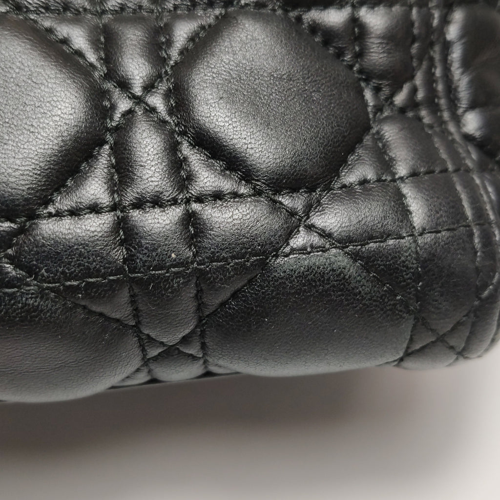 Dior Lady Dior Medium Black Quilted