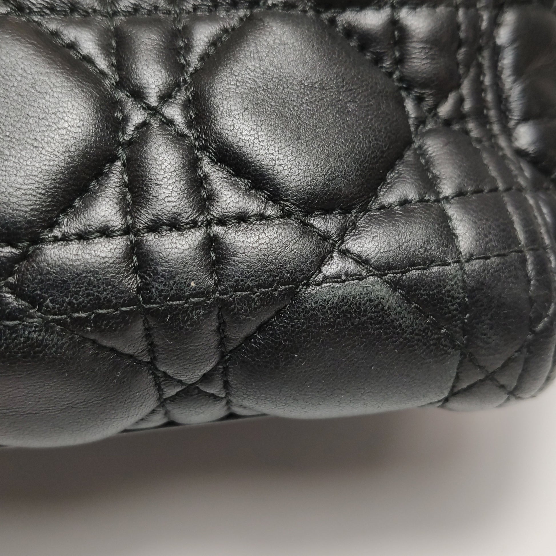 Dior Lady Dior Medium Black Quilted