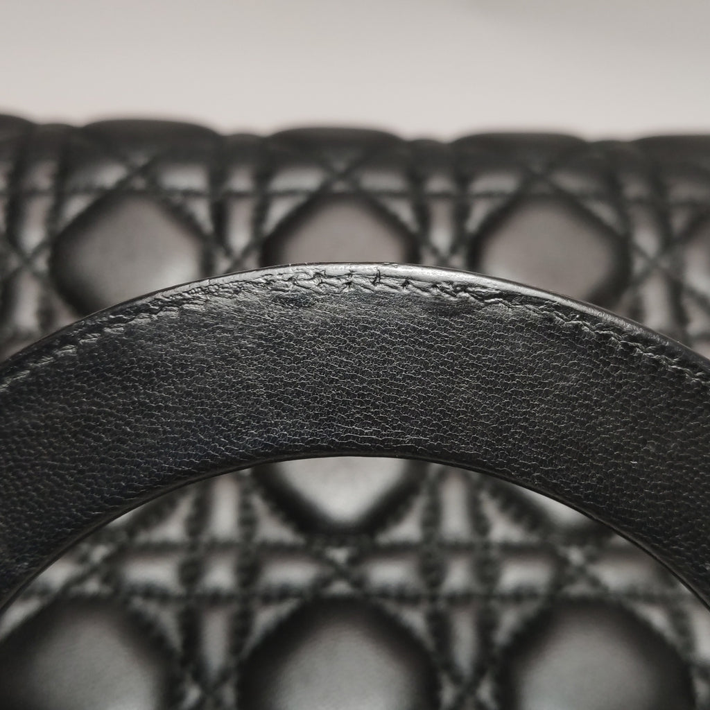 Dior Lady Dior Medium Black Quilted