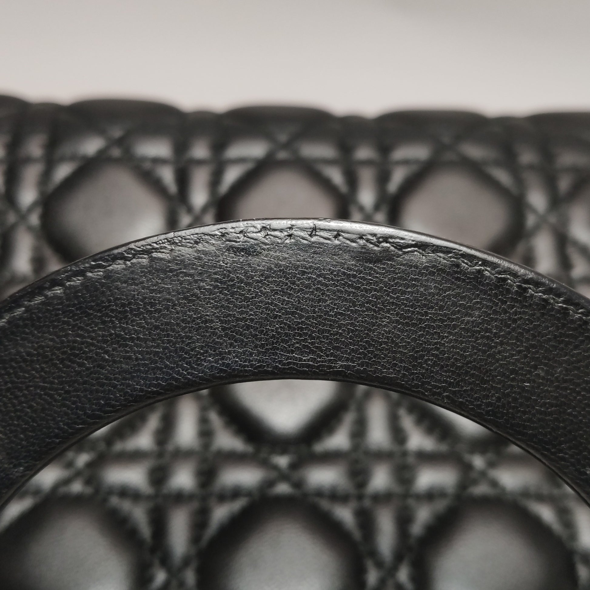 Dior Lady Dior Medium Black Quilted