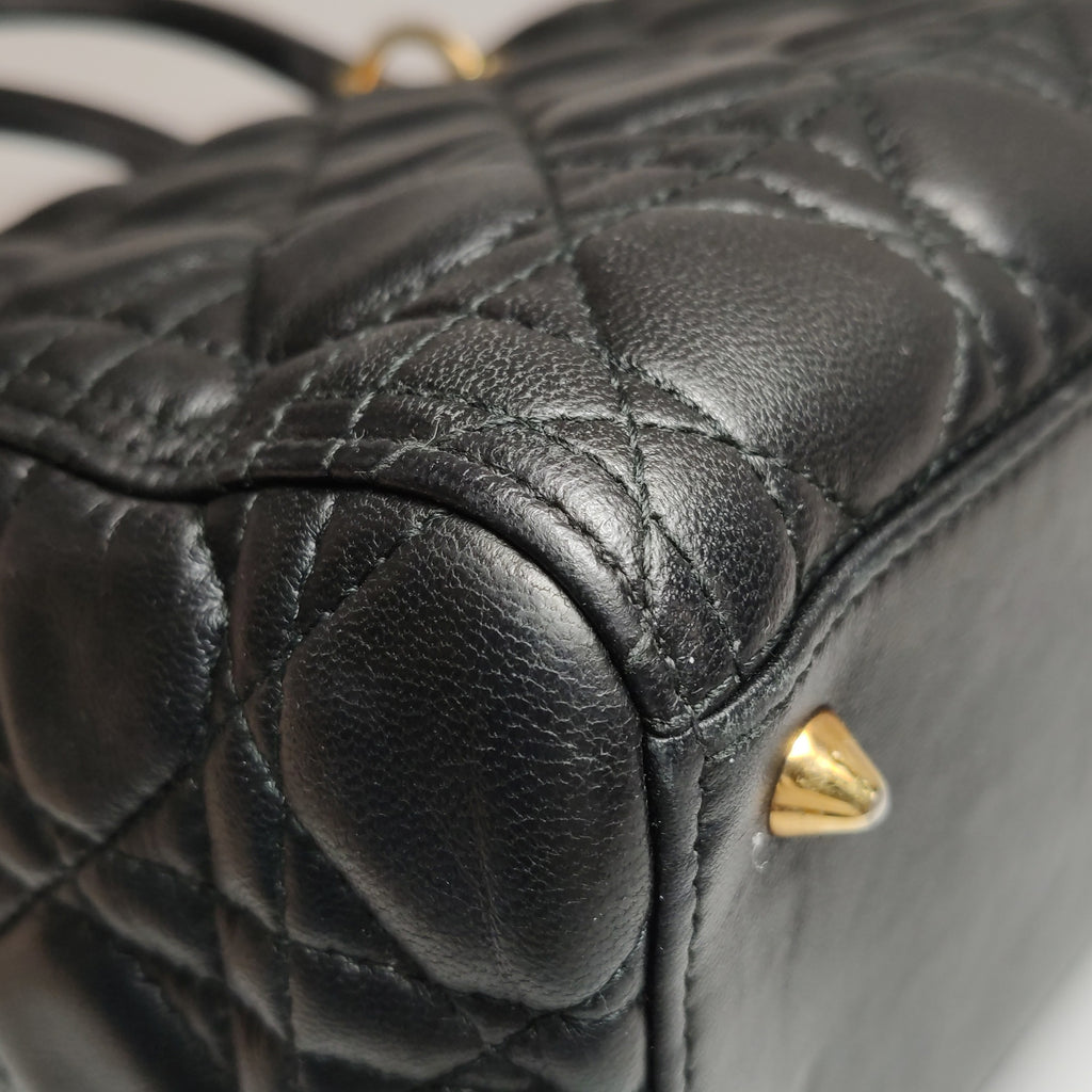 Dior Lady Dior Medium Black Quilted