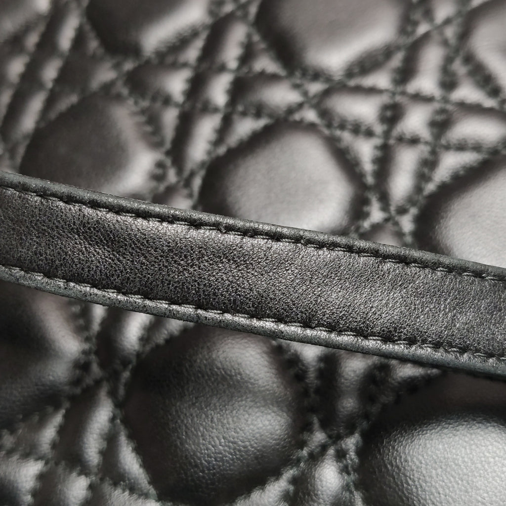 Dior Lady Dior Medium Black Quilted