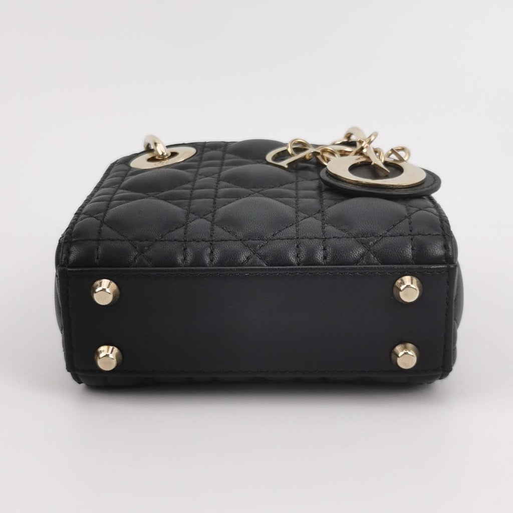 Dior Lady Dior Micro Black Quilted