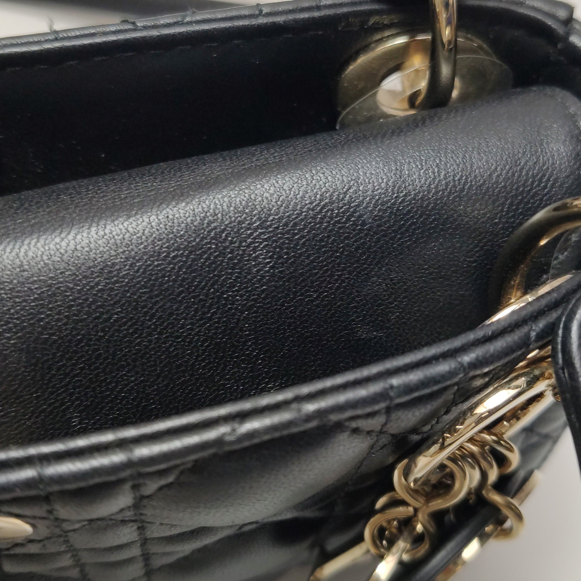 Dior Lady Dior Micro Black Quilted