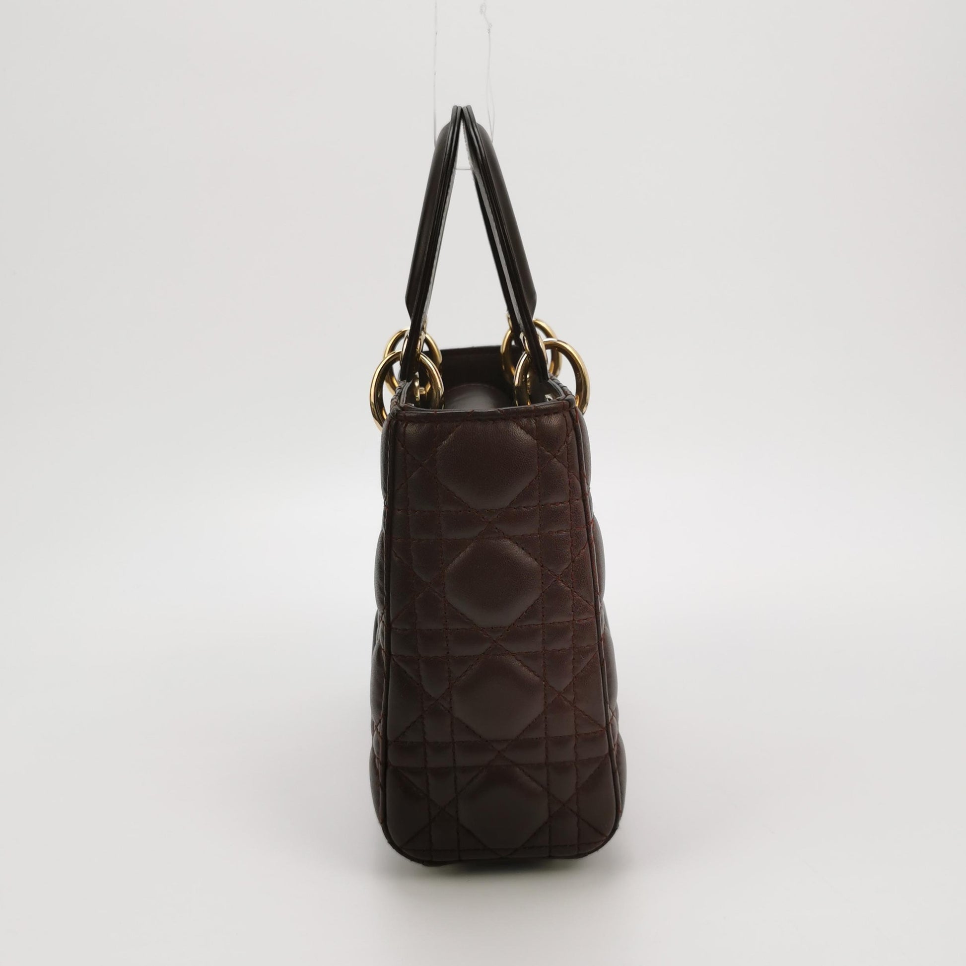 Dior Lady Dior Small Burgundy