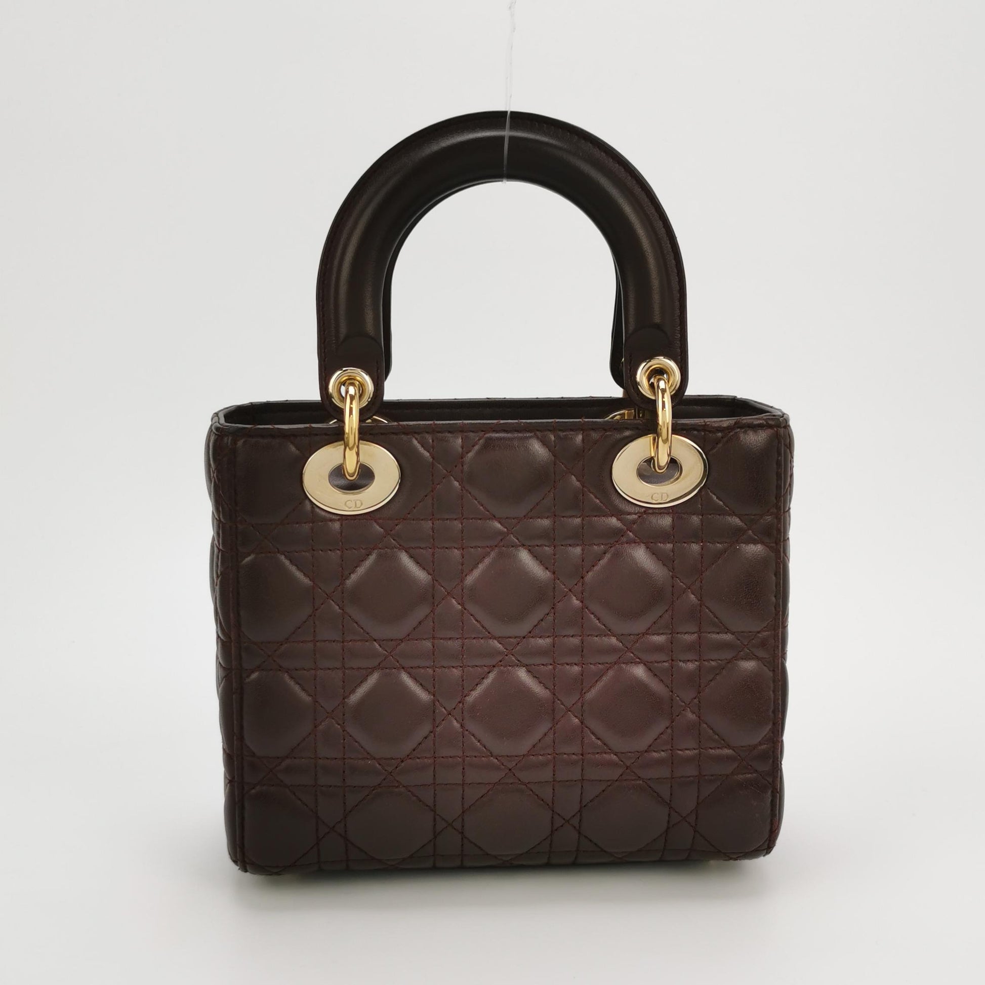 Dior Lady Dior Small Burgundy