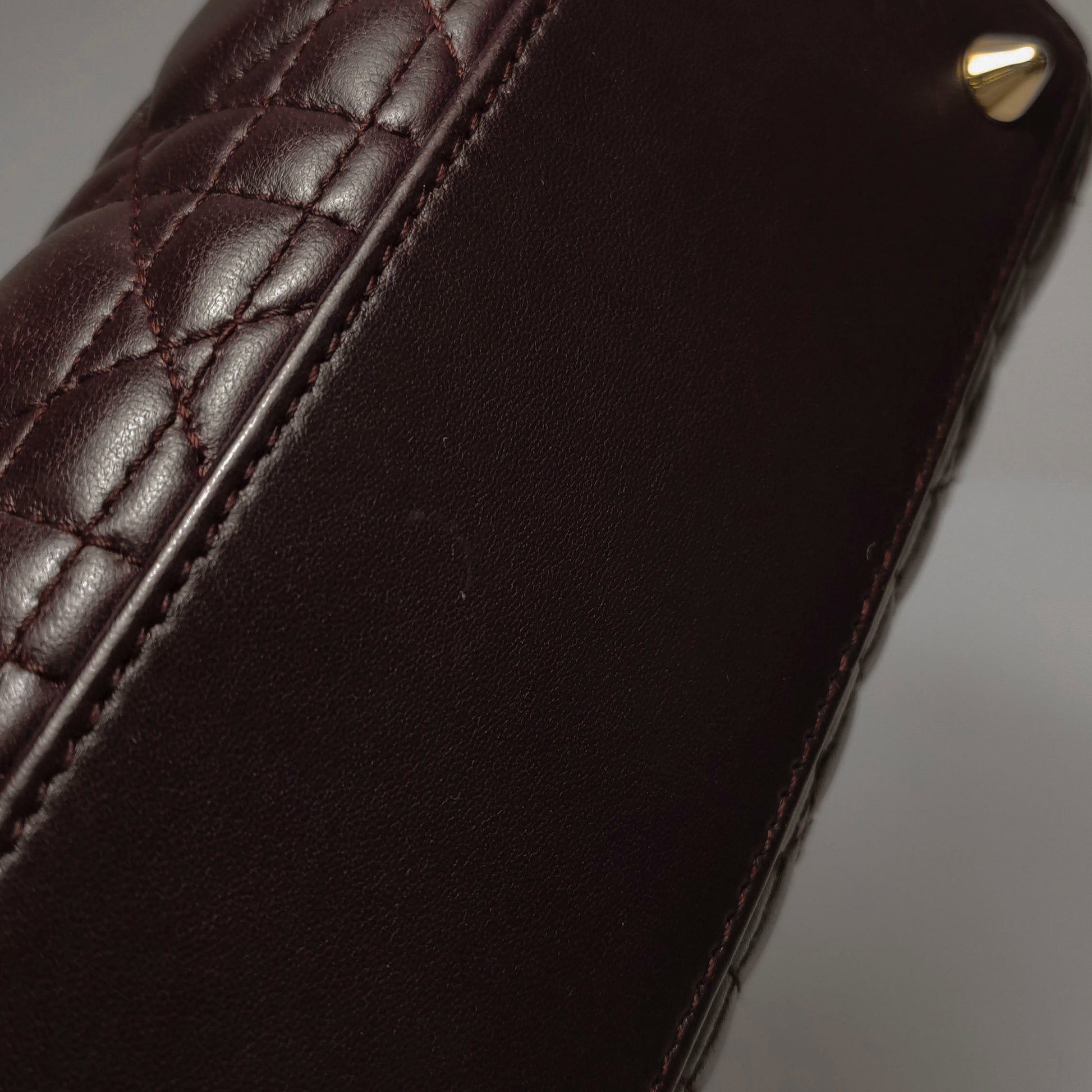 Dior Lady Dior Small Burgundy