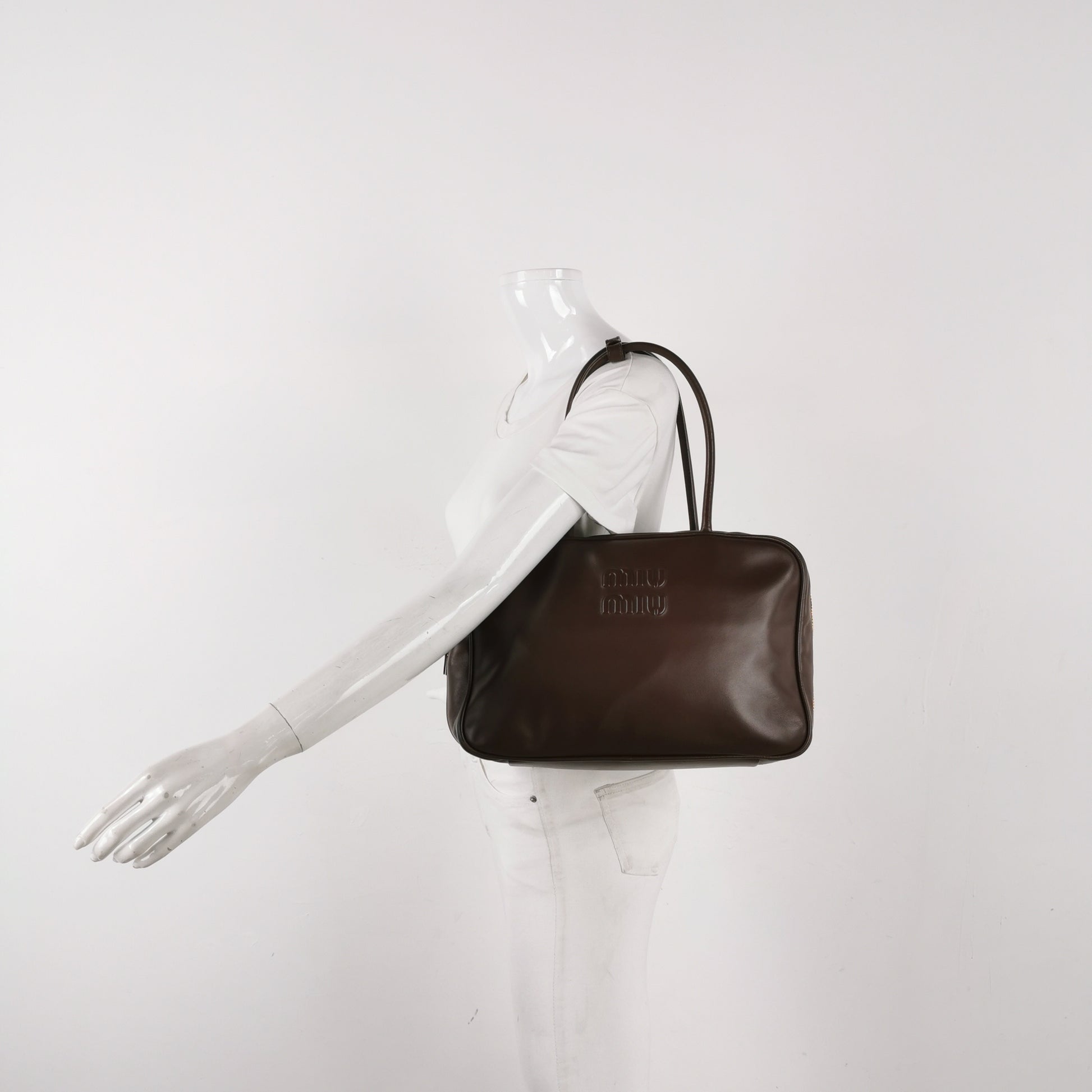 Miu Miu Beau Top Handle Bag Briarwood