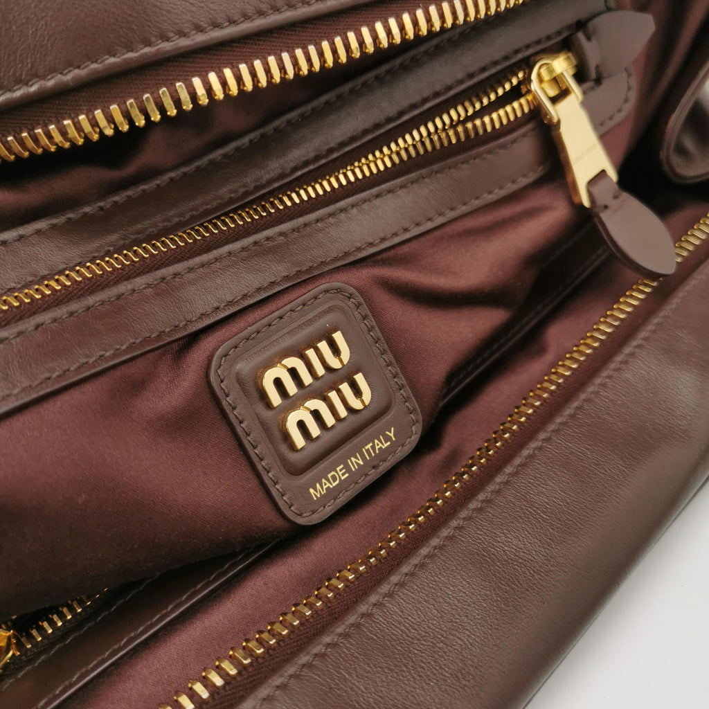 Miu Miu Beau Top Handle Bag Briarwood
