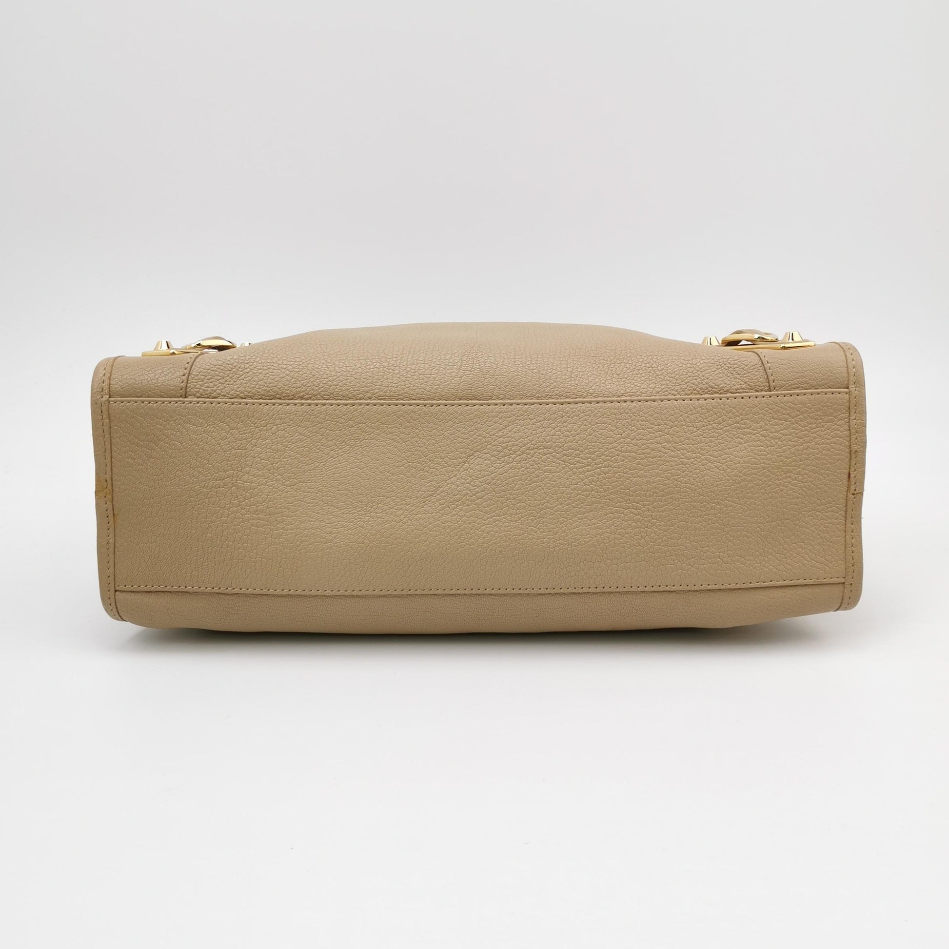 Balenciaga Medium City Metallic Edge Beige