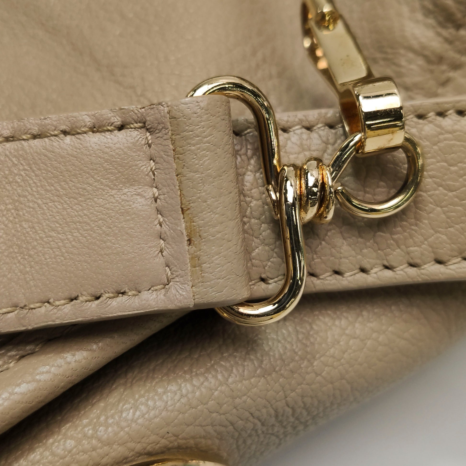 Balenciaga Medium City Metallic Edge Beige