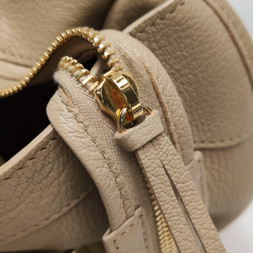Balenciaga Medium City Metallic Edge Beige