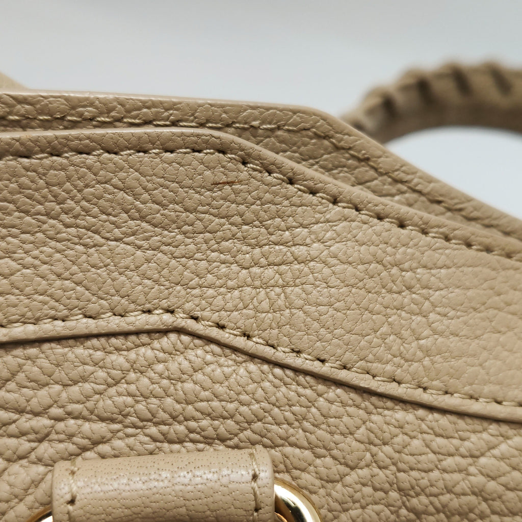 Balenciaga Medium City Metallic Edge Beige
