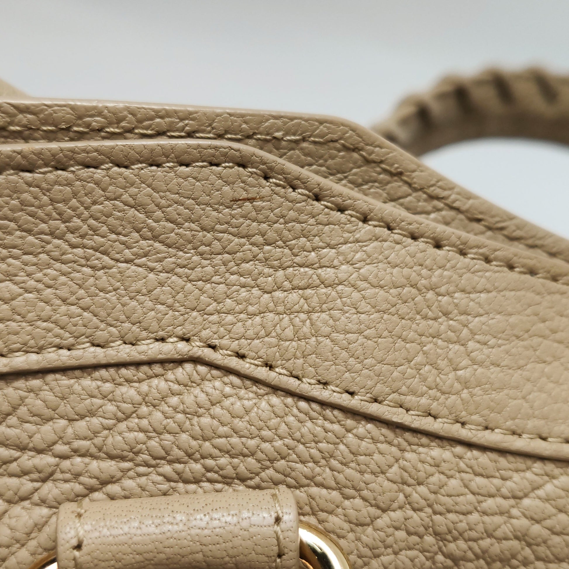 Balenciaga Medium City Metallic Edge Beige