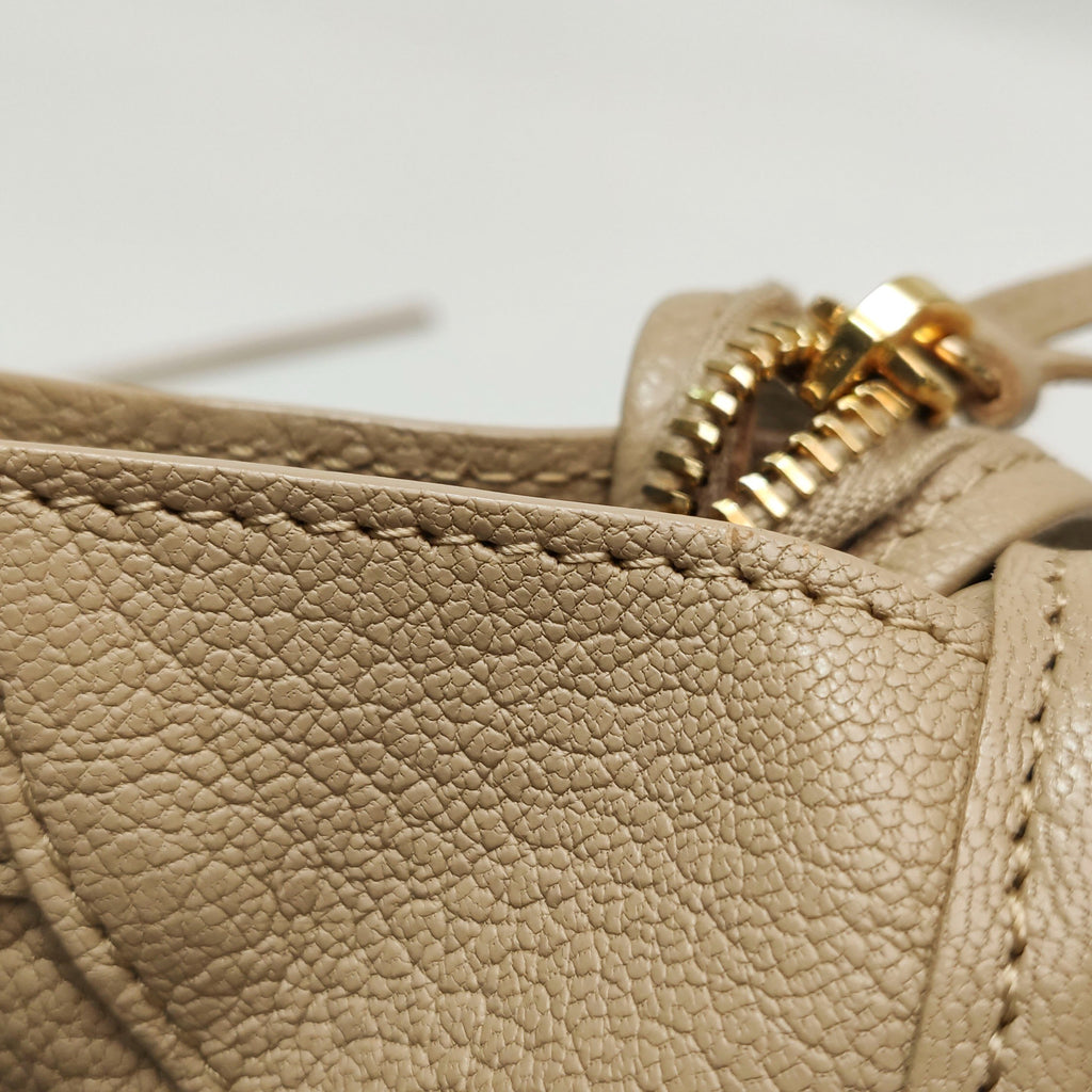 Balenciaga Medium City Metallic Edge Beige