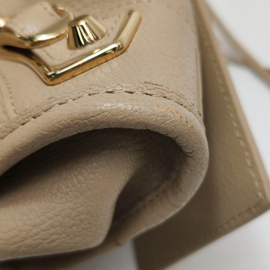 Balenciaga Medium City Metallic Edge Beige