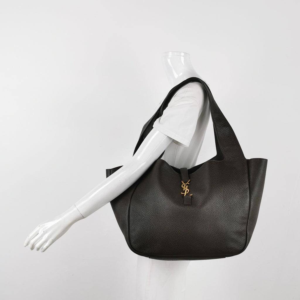 Saint Laurent Le 5 a 7 Bea Tote Dark Brown