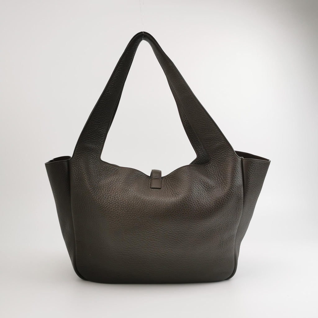 Saint Laurent Le 5 a 7 Bea Tote Dark Brown