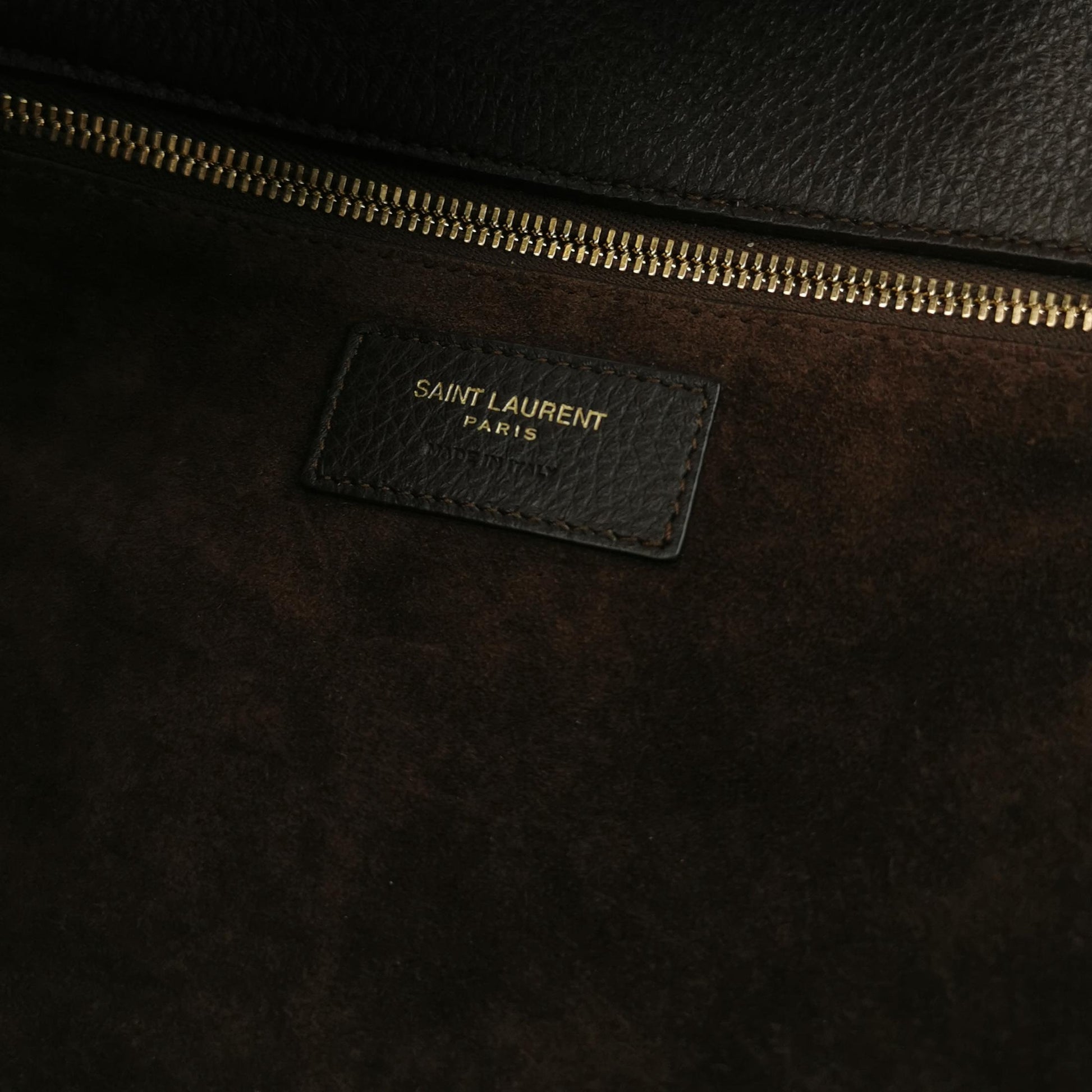 Saint Laurent Le 5 a 7 Bea Tote Dark Brown