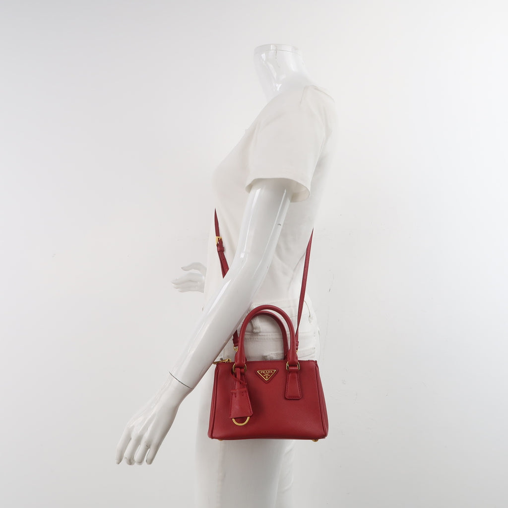 Prada Galleria Micro Red