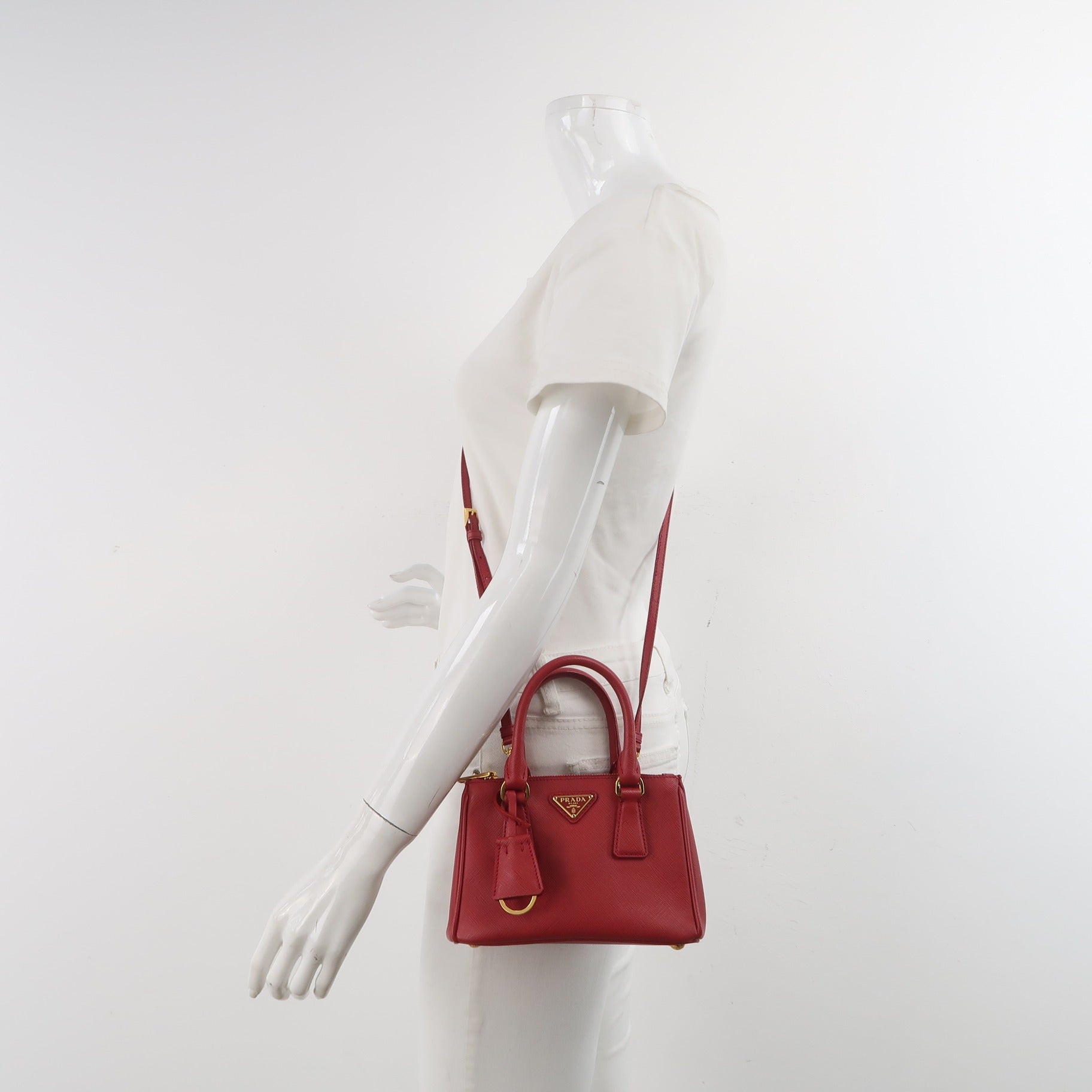 Prada Galleria Micro Red