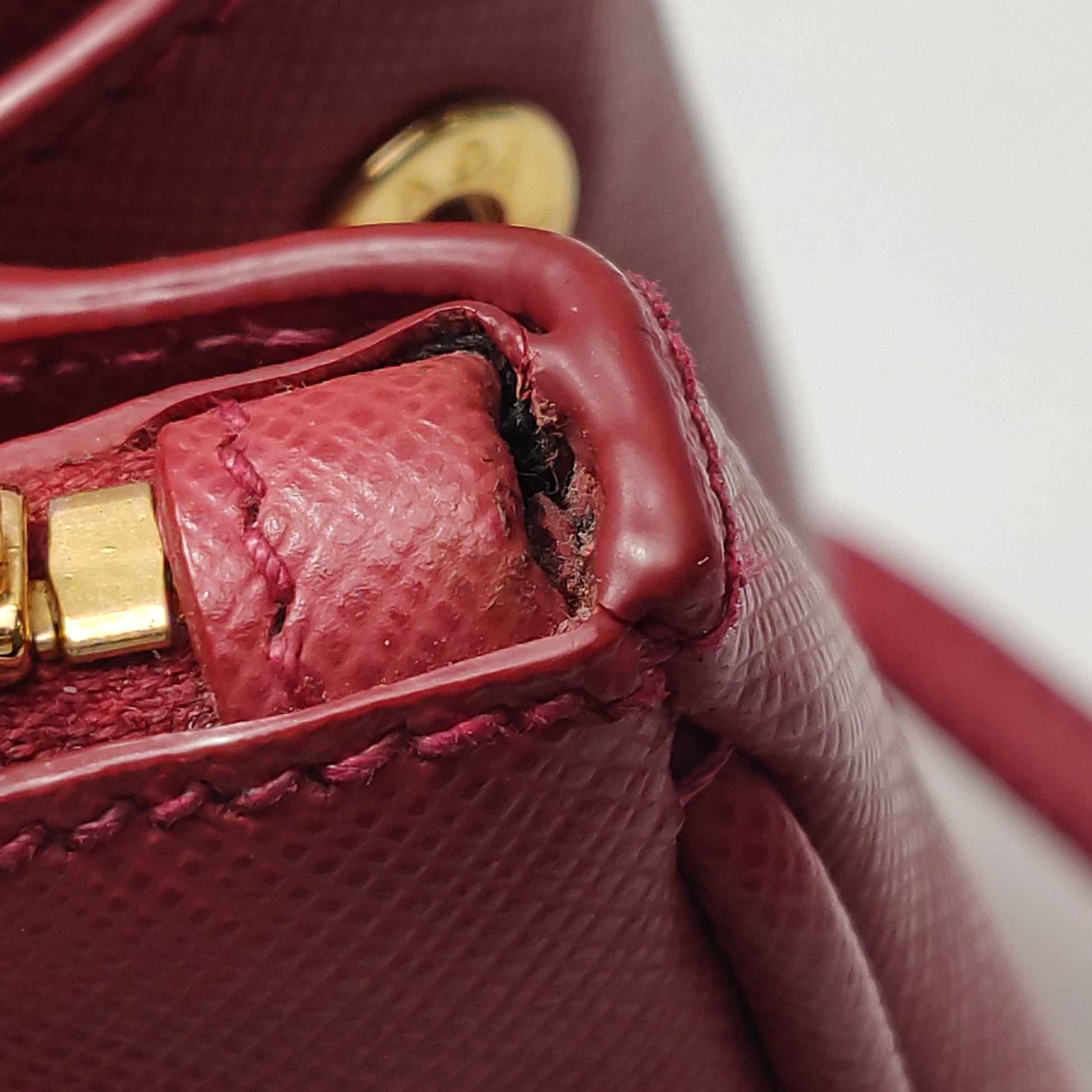 Prada Galleria Micro Red