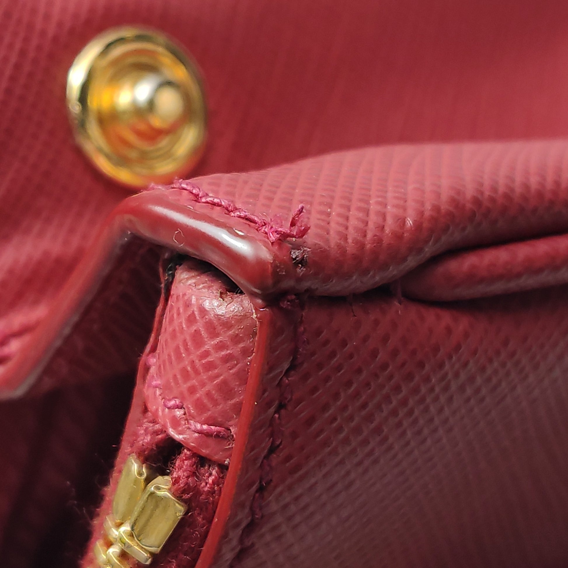 Prada Galleria Micro Red