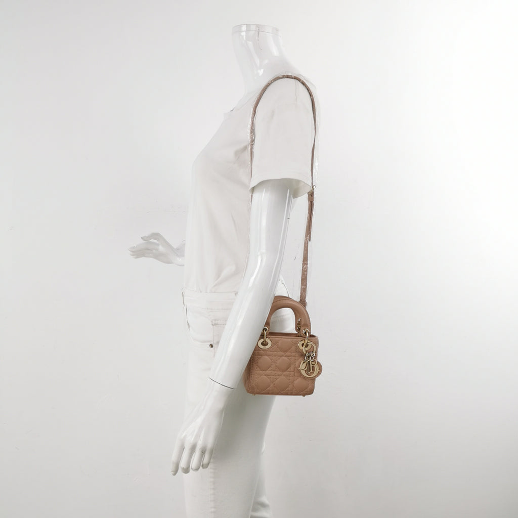 Dior Lady Dior Micro Beige