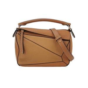 Loewe Puzzle Small Grained Caramel