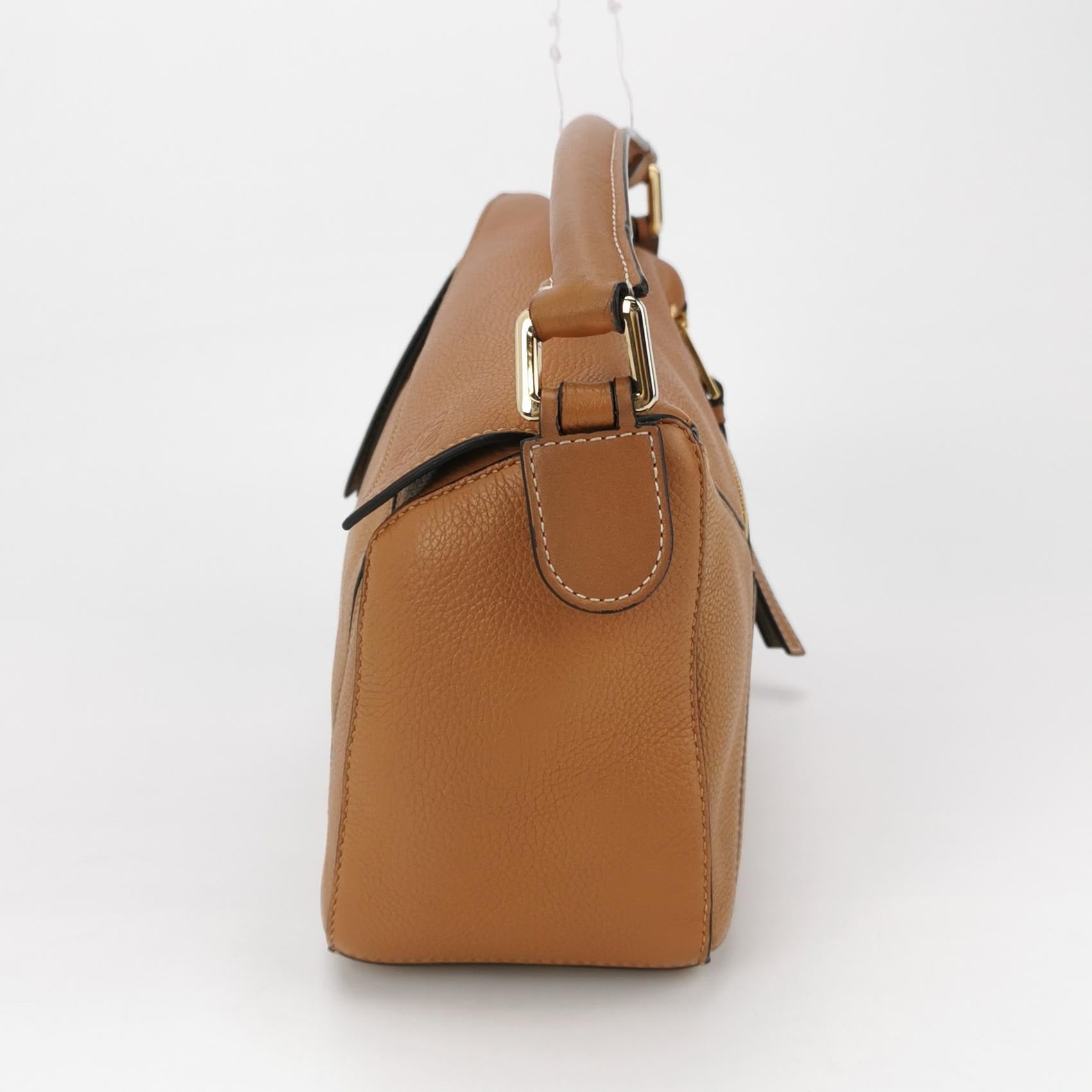 Loewe Puzzle Small Grained Caramel