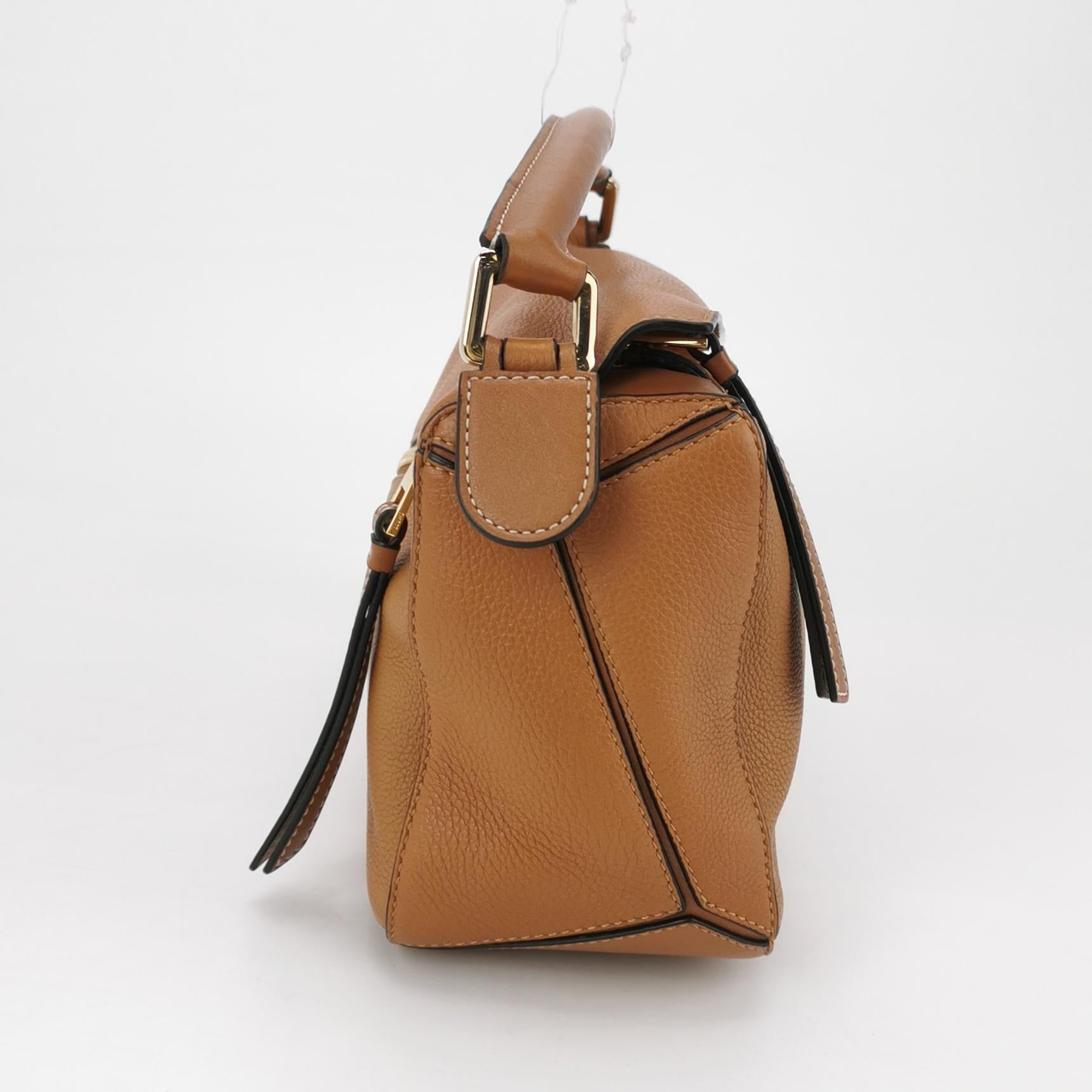 Loewe Puzzle Small Grained Caramel