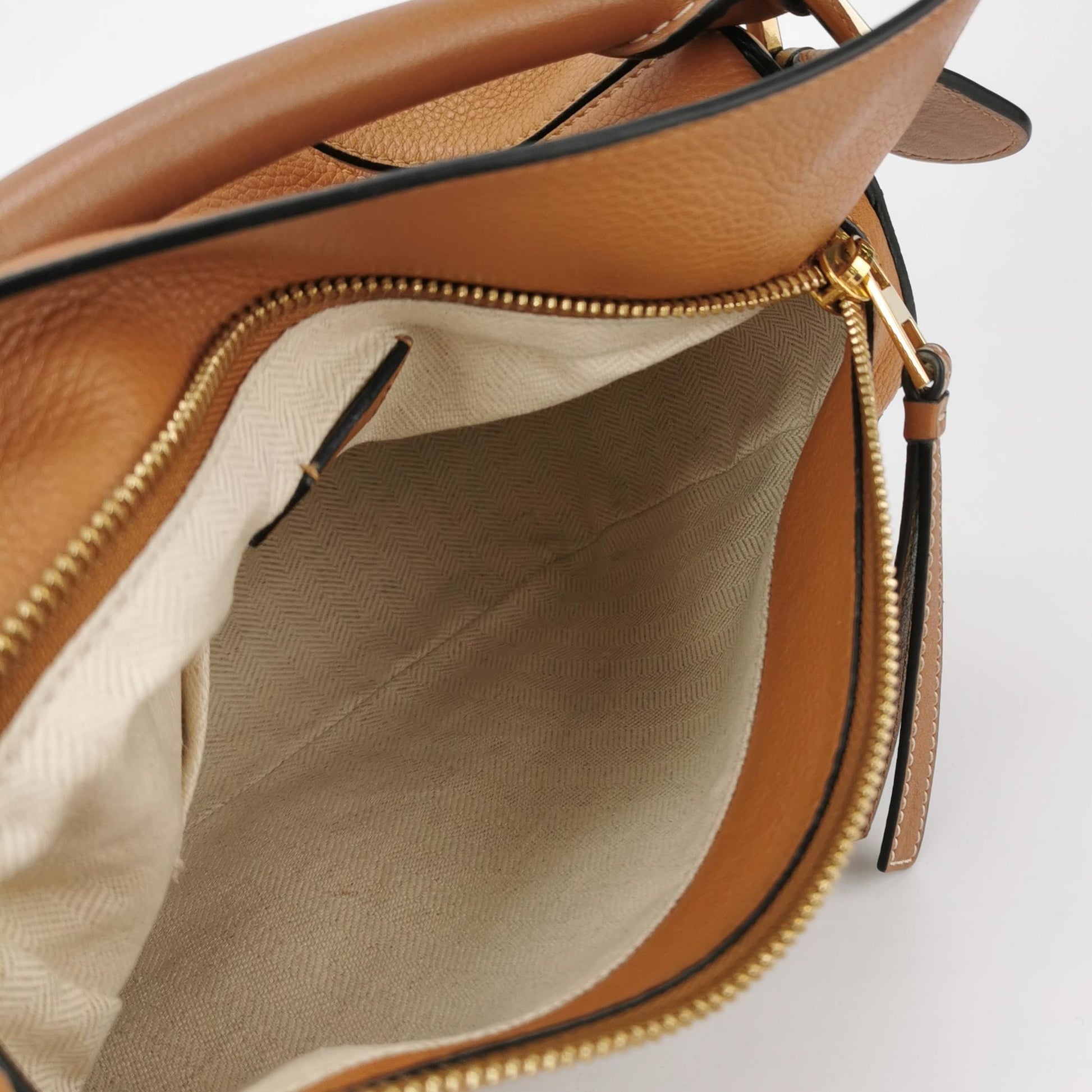 Loewe Puzzle Small Grained Caramel