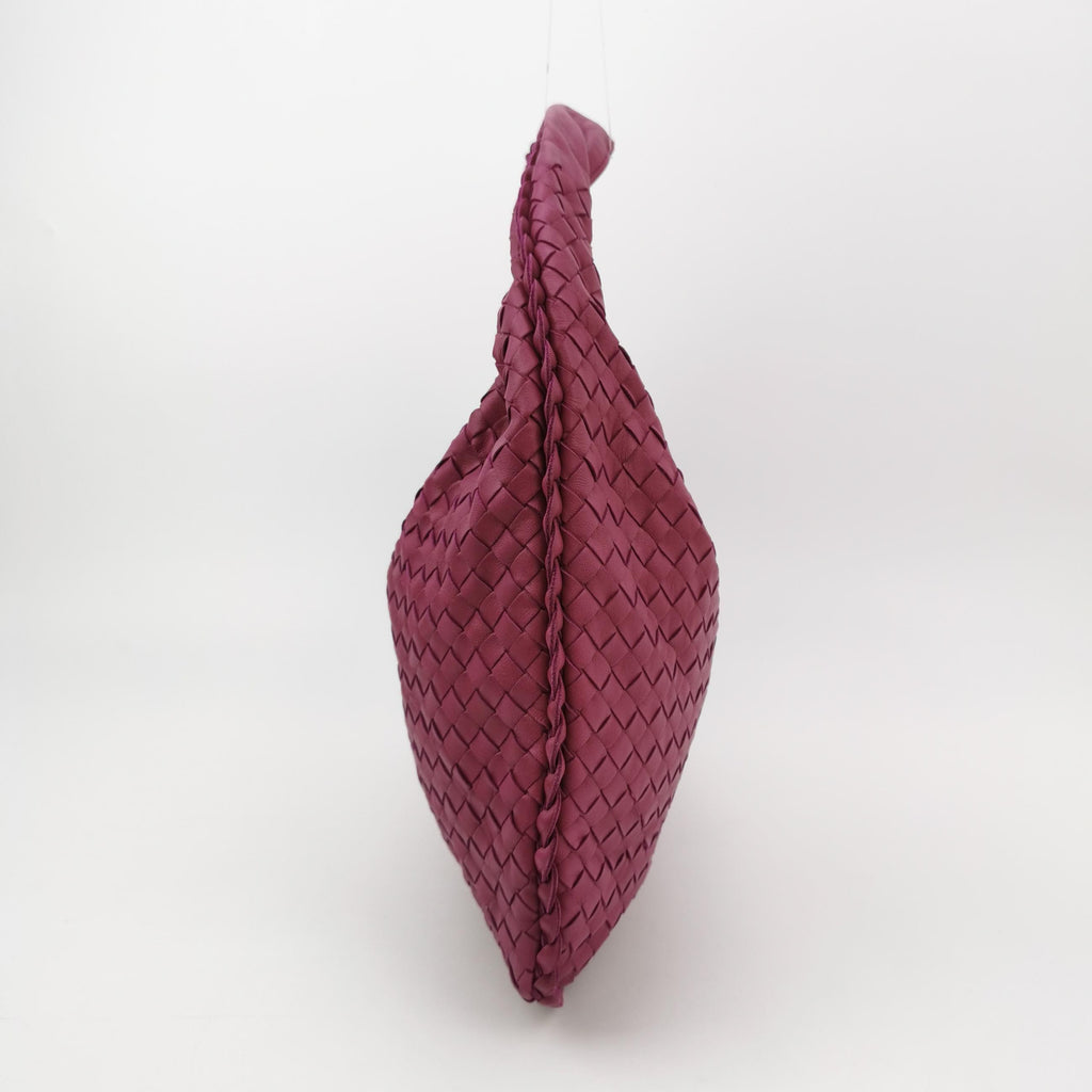 Bottega Veneta Intrecciato Hobo Small Magenta